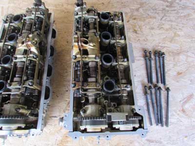 BMW 4.8L V8 N62N Engine Cylinder Heads for Rebuild or Parts (Left & Right Set) 11121557019 550i 650i 750i3
